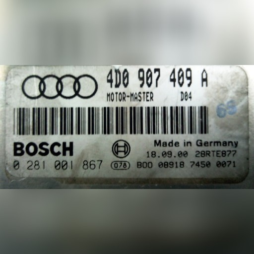 Zdjęcie oferty: Moduł sterownik Audi A8 4D0 907 409A 0 281 001 867