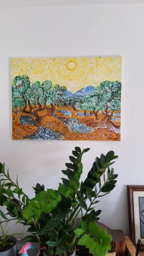 Zdjęcie oferty: Obraz ręcznie malowany " Ogród I"