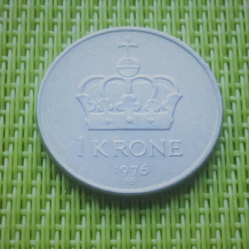 Zdjęcie oferty: NORWEGIA 1976 - 1 Krone Korona k3