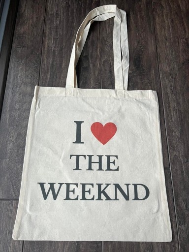 Zdjęcie oferty: torba tote bag I love The Weeknd serce heart