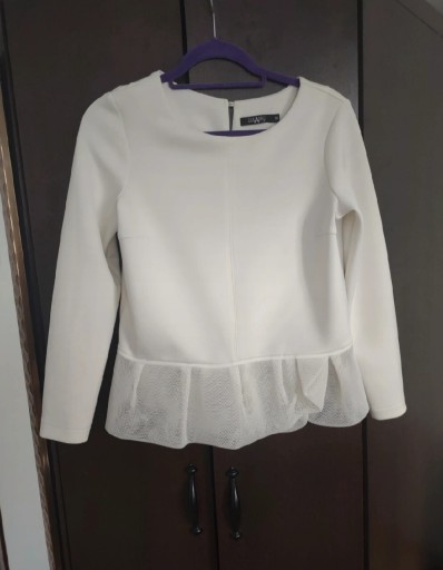 Zdjęcie oferty: 30)  Bluzka wizytowa Taranko r. 38 ecru baskinka 