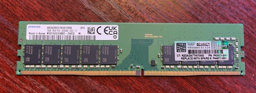 Zdjęcie oferty: P44877-001 P43021-0A1 HPE 16GB DDR4-3200 Unbuffere