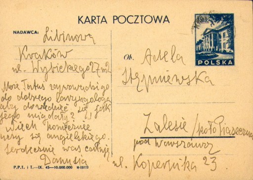 Zdjęcie oferty: 1946? - Kraków - Cp 95 