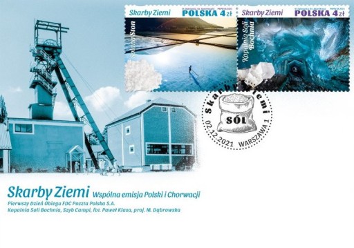 Zdjęcie oferty: POLSKA 2021 FDC SKARBY ZIEMI 20 zlt