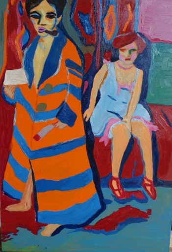 Zdjęcie oferty: Ernst Ludwig Kirchner autoportret z modelką