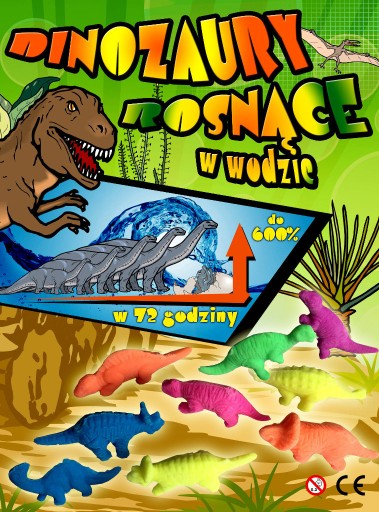 Zdjęcie oferty: Dinozaury Rosnące  w Wodzie w kapsule 32 mm