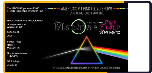 Zdjęcie oferty: The Machine Pink Floyd Tribute Band - bilet 