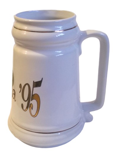Zdjęcie oferty: Kufel do piwa na piwo biały gruby 750ml ceramiczny