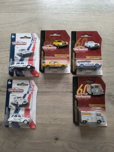 Zdjęcie oferty: Majorette citroen 2CV,DS21,HY,Mercedes 450 SEL,Volvo 240GL