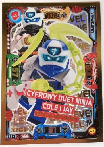 Zdjęcie oferty: Karta LEGO Ninjago LE13 Cyfrowy duet Cole i Jay  