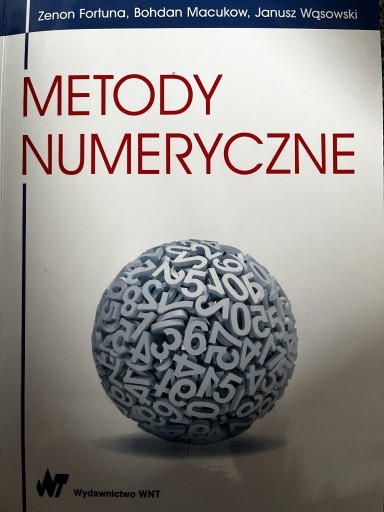 Zdjęcie oferty: Metody numeryczne, Fortuna, Macukow, Wąsowski