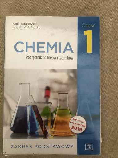 Zdjęcie oferty: Chemia. Podręcznik do liceów. Część 1