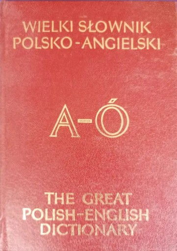 Zdjęcie oferty: Wielki słownik polsko-angielski A-Q.