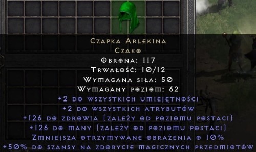 Zdjęcie oferty: D2R Diablo 2 Ladder S3 SHAKO Harlequin Crest Czako