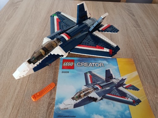 Zdjęcie oferty: LEGO 31039 Creator 3w1 - Niebieski odrzutowiec