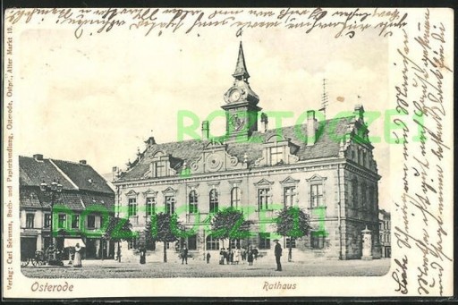 Zdjęcie oferty: OSTRÓDA Osterode Ratusz rynek 1903