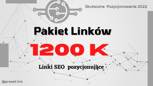 Zdjęcie oferty: SEO pakiet 1200 szt. linki Pressell Pozycjonowanie