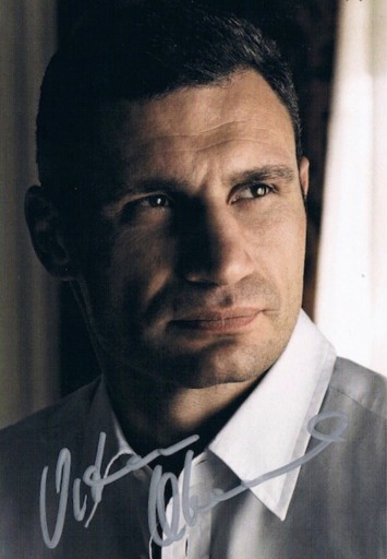 Zdjęcie oferty: Vitali Klitschko autograf Witalij Kliczko