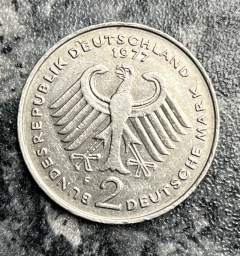 Zdjęcie oferty: Niemcy RFN 2 marki, 1977 F - Stuttgart