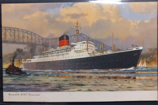 Zdjęcie oferty: Linia Cunard R.M.S. Saxonia 1963