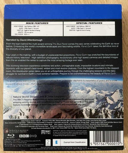 Zdjęcie oferty: Planet Earth The complete series Blu ray