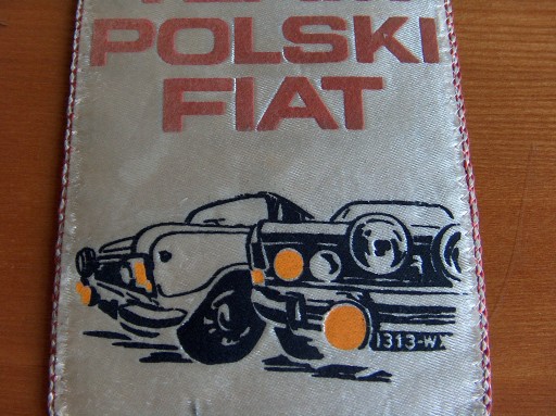 Zdjęcie oferty: Proporczyk Polski Fiat 125p Safari 1977 Rally Team