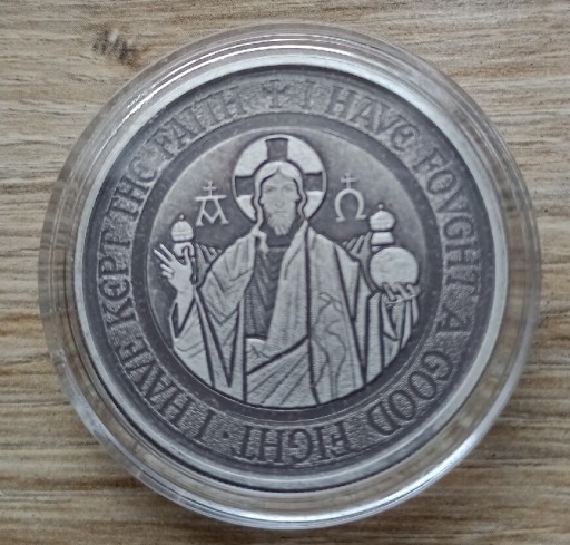 Zdjęcie oferty: Moneta Alpha & Omega Jezus 1 uncja srebra