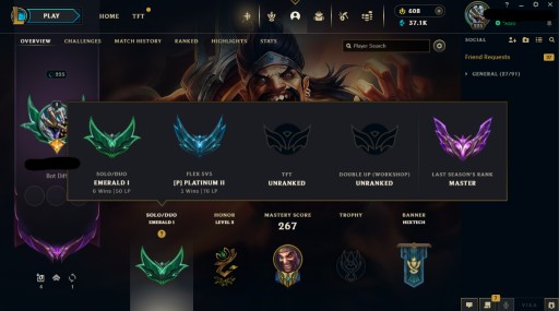 Zdjęcie oferty: KONTO LEAGUE OF LEGENDS E1 LAST SEASON MASTER