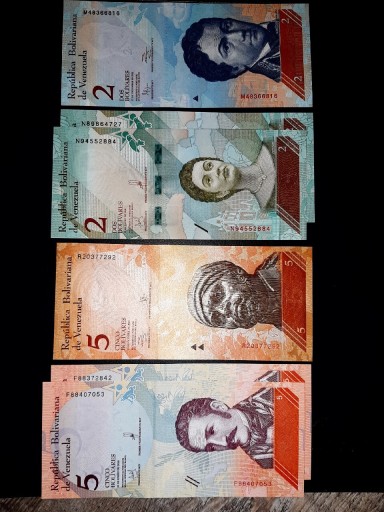 Zdjęcie oferty: BANKNOTY WENEZUELA ZESTAW 26SZT.