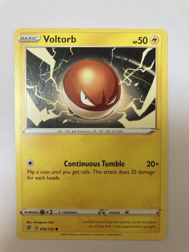 Zdjęcie oferty: Pokemon TCG karta Voltorb 056/192 Rebel Clash