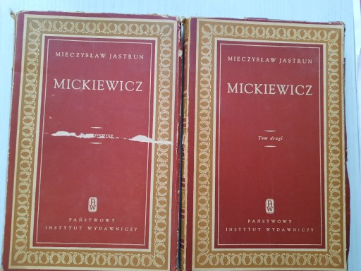 Zdjęcie oferty: Mickiewicz tom 1 i 2  Mieczysław Jastrun