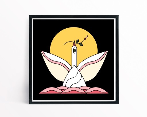 Zdjęcie oferty: Plakat - Swan - Wysokiej jakości druk pigmentowy