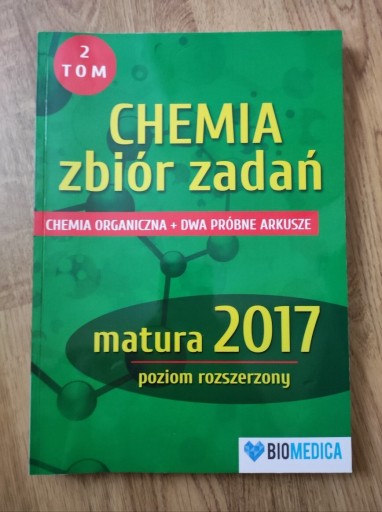 Zdjęcie oferty: Chemia zbiór zadań cz.2 Biomedica 