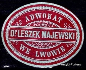 Zdjęcie oferty: Zalepki - Lwów - Adwokat  - Nr 303