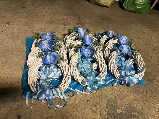 Zdjęcie oferty: Ozdoby dekoracje ślubne na ogrodzenie wiklinowe