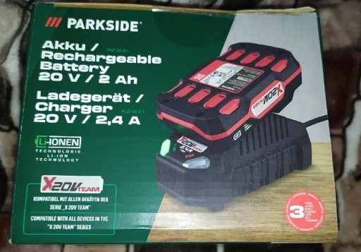 Zdjęcie oferty: Parkside aku 2Ah PAP20 B1 i ładowarka2,4A PLG20 C1