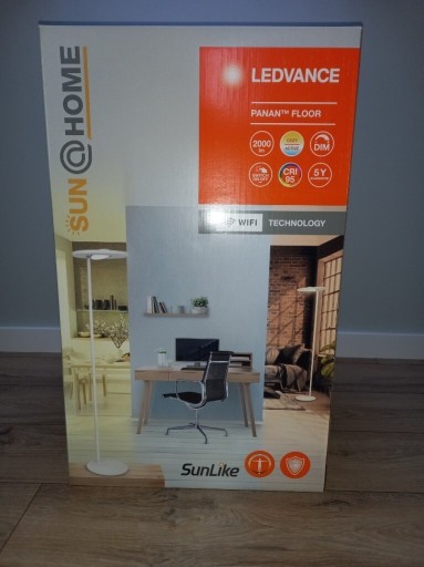Zdjęcie oferty: LAMPA PODŁOGOWA LED SUN@HOME 41W 2200K-5700K 2000lm BIAŁA 180cm LEDVANCE