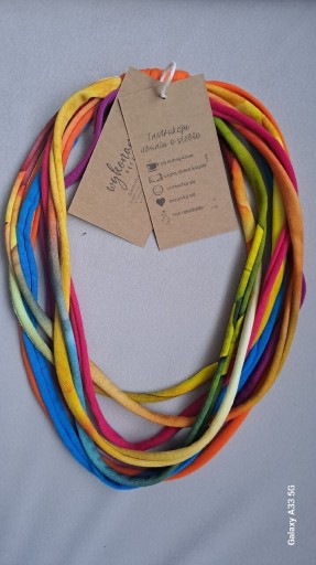 Zdjęcie oferty: Naszyjnik dzianinowy. Multi. Handmade. 