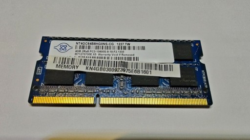 Zdjęcie oferty: Pamięć RAM 4GB DDR3 PC3-10600S