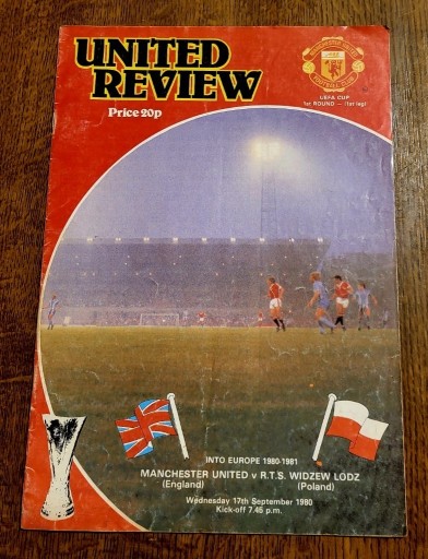 Zdjęcie oferty: Manchester United Widzew Łódź 17.09.1980 UEFA