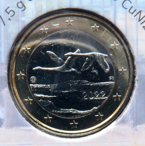 Zdjęcie oferty: FINLANDIA 2022 - 1 EURO UNC !!!!!!!