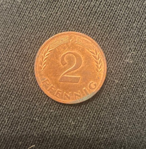 Zdjęcie oferty: 2 Pfennig 1971 RFN Niemcy moneta