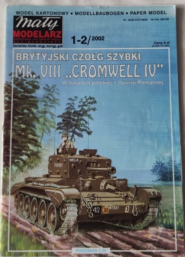 Zdjęcie oferty: Mały Modelarz Czołg Cromwell IV 1-2/02 1-2/2002