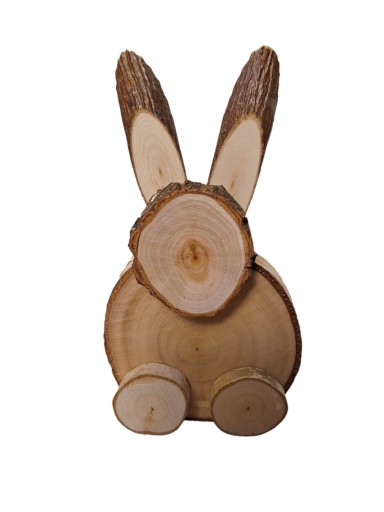 Zdjęcie oferty: Drewniany zajączek wielkanocny królik figurka 