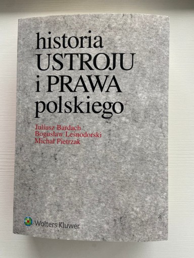 Zdjęcie oferty: Historia ustroju i prawa polskiego