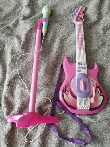 Zdjęcie oferty: Gitara Rockowa Elektryczna z Mikrofonem dla Dzieci
