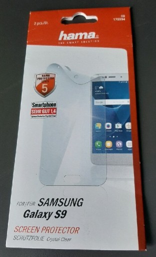 Zdjęcie oferty: Naklejka na ekran do Samsung Galaxy S9 - 2 sztuki