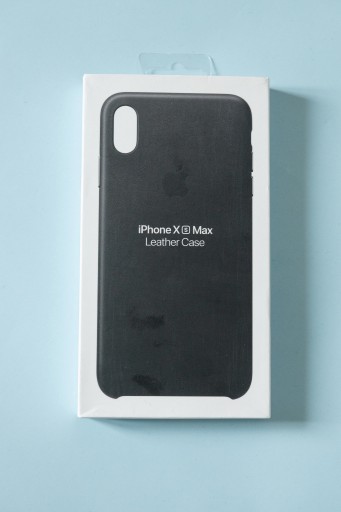 Zdjęcie oferty: ETUI APPLE iPhone Xs MAX LEATHER BLACK ORYGINALNE!