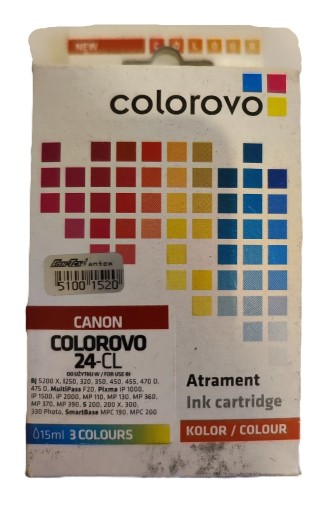 Zdjęcie oferty: Tusz Colorovo 24-CL 15ml Canon BCI-24C