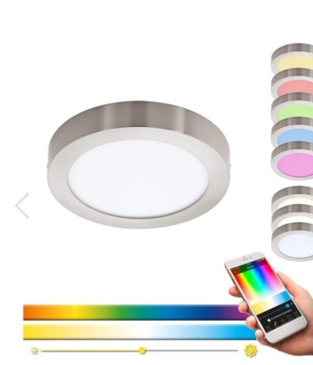 Zdjęcie oferty: Eglo LED RGBW Plafon ściemnialny FUEVA1  Bluetooth